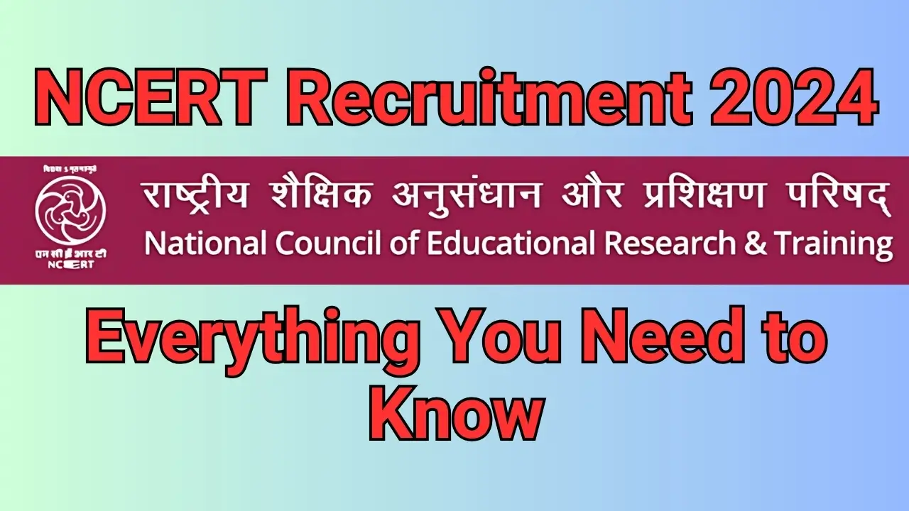 NCERT Recruitment 2024