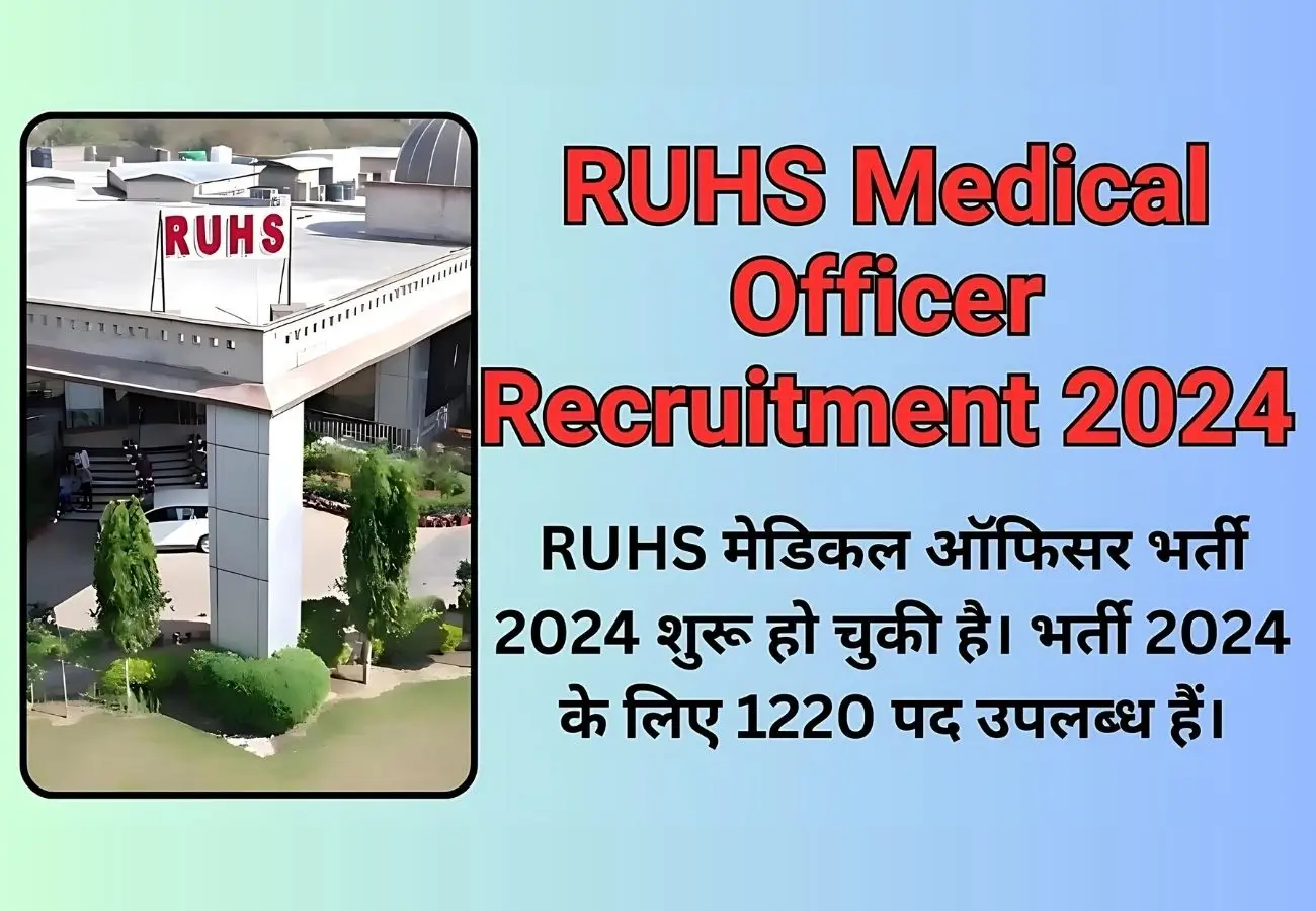 RUHS Medical Officer Recruitment 2024