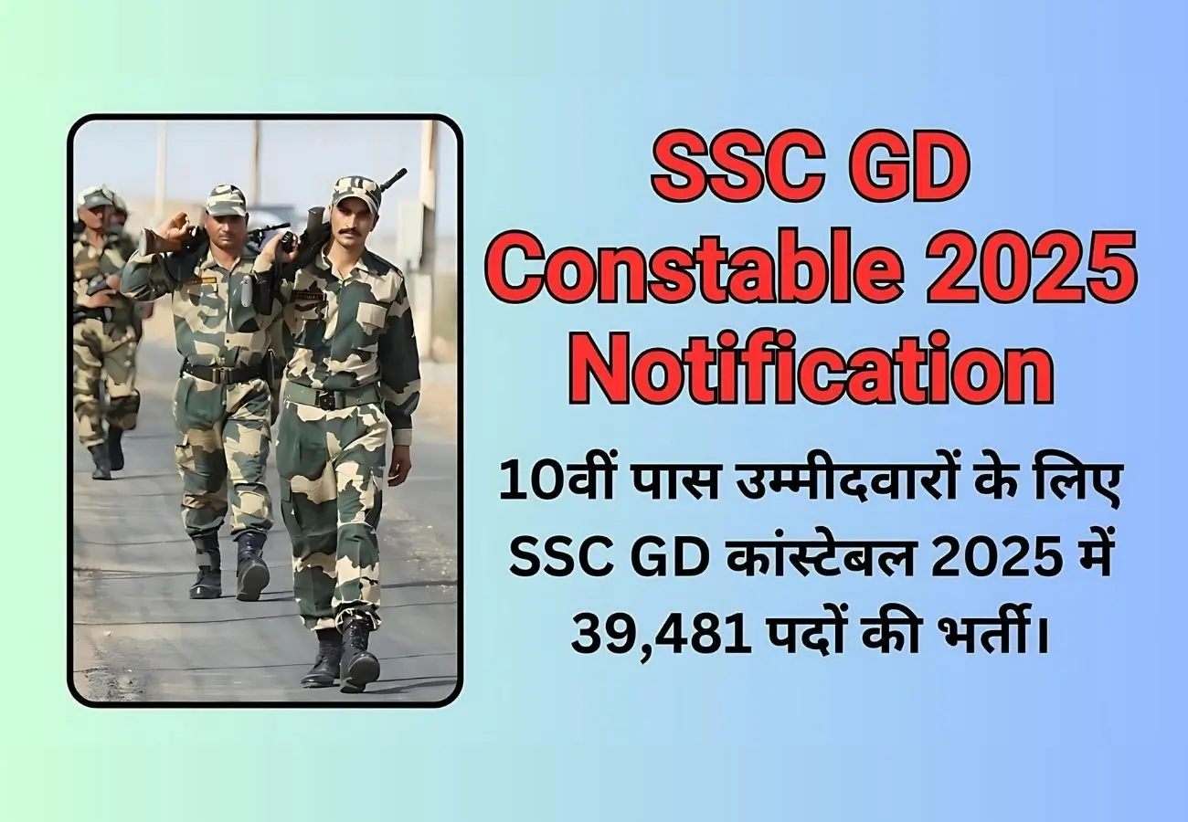 SSC GD Constable 2025 Notification